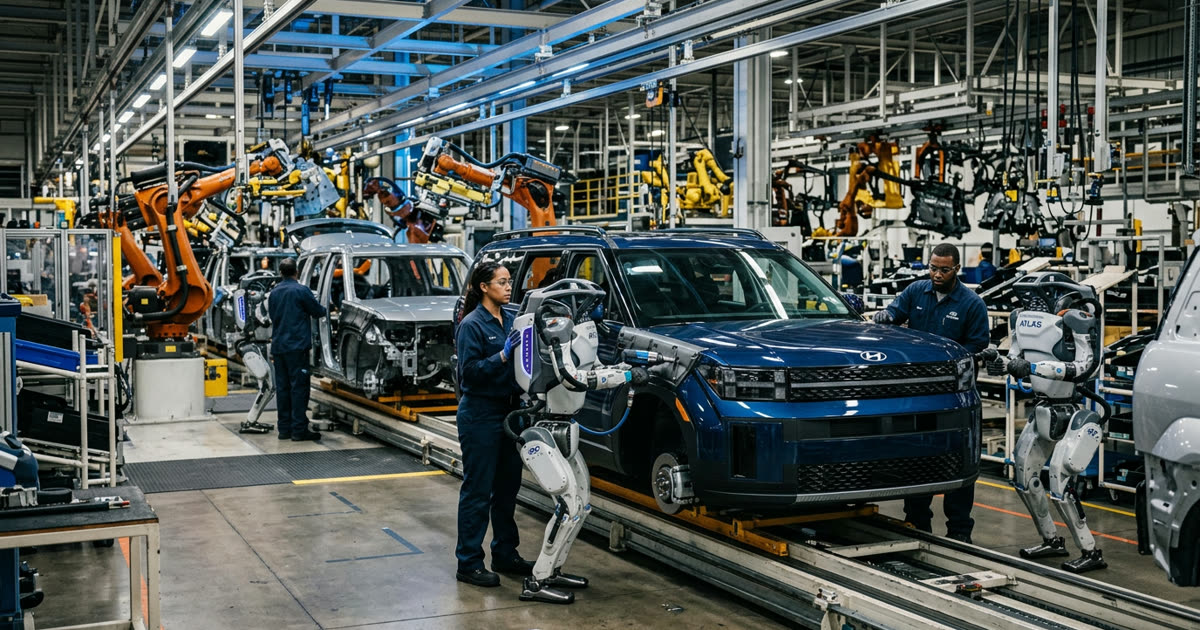Hyundai Plans to Deploy 25,000 Boston Dynamics Atlas Robots Across Its Auto Plants
